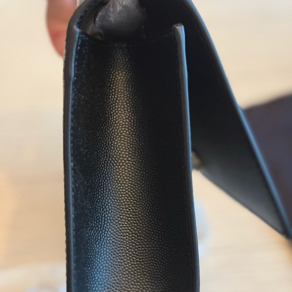 Yves Saint Laurent Black and Gold Clutch - Picture 5 of 11